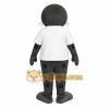 Gray Black Seal In White Shirt Mascot Costume Gray Black Seal In White Shirt Mascot Costume