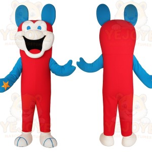 Red Blue Mouse Character Mascot Costume