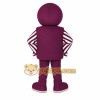 Purple White Smiling Character Mascot Costume Purple White Smiling Character Mascot Costume