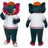 Teal Pink Orange Elephant Mascot Costume