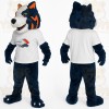 Navy White Orange Husky Dog Mascot Costume
