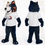Navy White Orange Husky Dog Mascot Costume