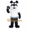 Navy White Jersey Bulldog Mascot Costume