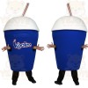 Blue White Slushie Cup Mascot Costume