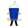 Blue White Slushie Cup Mascot Costume Blue White Slushie Cup Mascot Costume