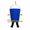 Blue White Slushie Cup Mascot Costume Blue White Slushie Cup Mascot Costume