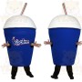 Blue White Slushie Cup Mascot Costume