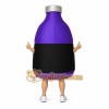 Purple Black Drink Bottle Mascot Costume Purple Black Drink Bottle Mascot Costume