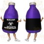 Purple Black Drink Bottle Mascot Costume