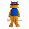 Brown Blue Sunglasses Dog Mascot Costume Brown Blue Sunglasses Dog Mascot Costume