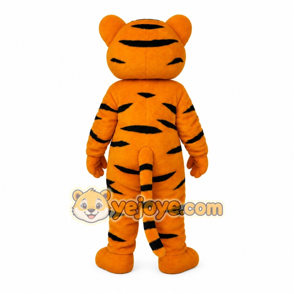Orange Black White Tiger Mascot Costume