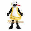 Yellow White Cobra Snake Mascot Costume