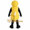 Yellow White Cobra Snake Mascot Costume