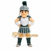 Green White Spartan Warrior Mascot Costume
