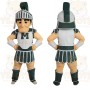 Green White Spartan Warrior Mascot Costume