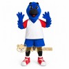 Blue Bird Mascot Costume with Red and White Shirt Blue Bird Mascot Costume with Red and White Shirt