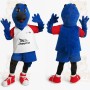 Blue Red White Dragon Mascot Costume