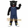 Black Navy Basketball Panther Mascot Costume Black Navy Basketball Panther Mascot Costume