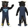 Black Navy Basketball Panther Mascot Costume