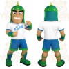 Green Blue White Viking Man Mascot Costume