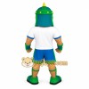 Green Blue White Viking Man Mascot Costume