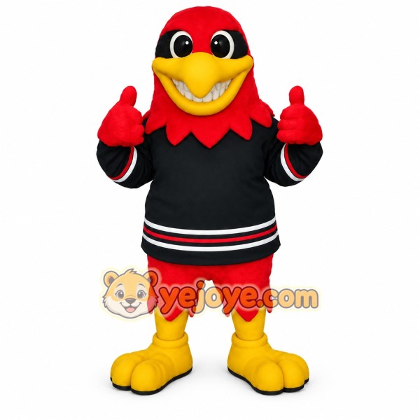 Red Yellow Cardinal Bird Mascot Costume