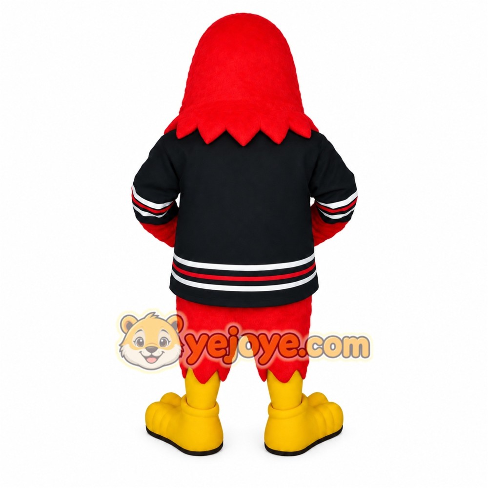 Red Yellow Cardinal Bird Mascot Costume Red Yellow Cardinal Bird Mascot Costume