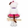 White Pink Purple Girl Dog Mascot Costume White Pink Purple Girl Dog Mascot Costume