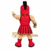 Red Gray Spartan Warrior Mascot Costume