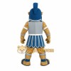 Tan Blue Roman Lion Warrior Mascot Costume