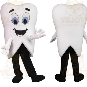 White Tooth Mascot Costume