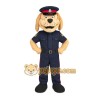 Tan Navy Police Officer Dog Mascot Costume Tan Navy Police Officer Dog Mascot Costume