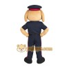 Tan Navy Police Officer Dog Mascot Costume Tan Navy Police Officer Dog Mascot Costume