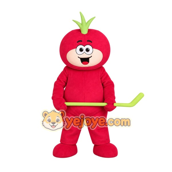 Red Green Tomato Mascot Costume