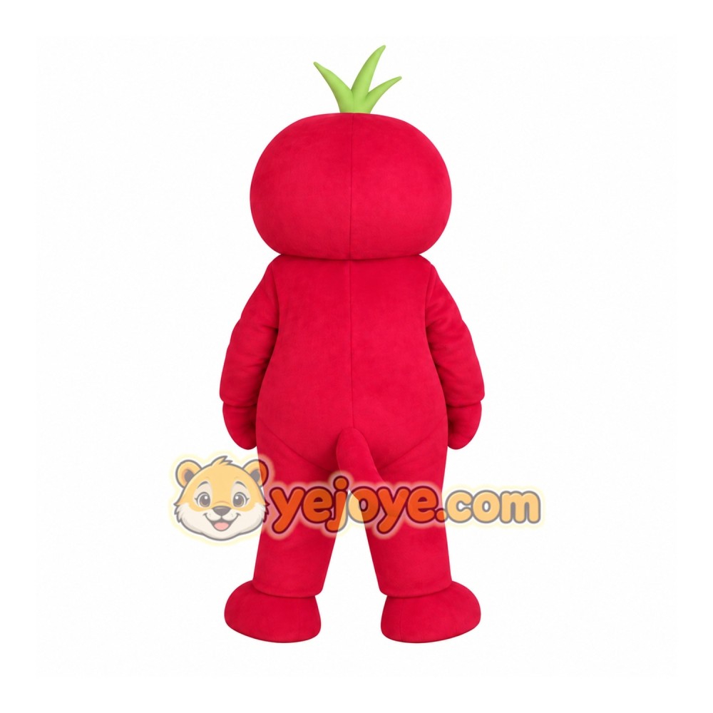 Red Green Tomato Mascot Costume Red Green Tomato Mascot Costume