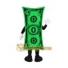 Green Black Dollar Bill Mascot Costume Green Black Dollar Bill Mascot Costume