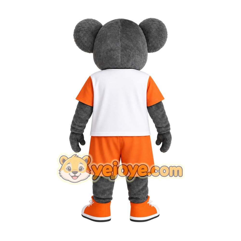 Gray White Orange Koala Mascot Costume Gray White Orange Koala Mascot Costume