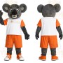 Gray White Orange Koala Mascot Costume