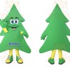 Green Yellow Pine Tree Mascot Costume