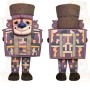 Purple Brown Nutcracker Mascot Costume