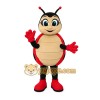 Red Black Tan Ladybug Mascot Costume Red Black Tan Ladybug Mascot Costume