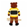 Brown Yellow Black Hockey Bear Mascot Costume Brown Yellow Black Hockey Bear Mascot Costume