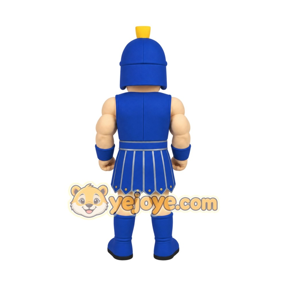 Blue Yellow Trojan Warrior Mascot Costume Blue Yellow Trojan Warrior Mascot Costume