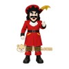 Red Black Pirate Mascot Costume