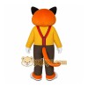 Orange White Yellow Cat Mascot Costume