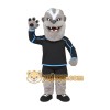 Gray White Wolf Mascot Costume Gray White Wolf Mascot Costume