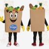 Tan Colorful Grocery Bag Mascot Costume
