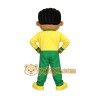 Yellow Green Black Haired Boy Mascot Costume Yellow Green Black Haired Boy Mascot Costume