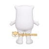 White Blue Eyed Tooth Mascot Costume White Blue Eyed Tooth Mascot Costume