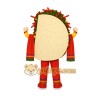 Beige Red Green Sunglasses Taco Mascot Costume Beige Red Green Sunglasses Taco Mascot Costume
